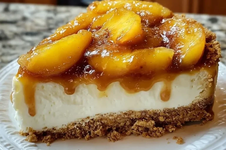 Peach Cobbler Cheesecake Fusion