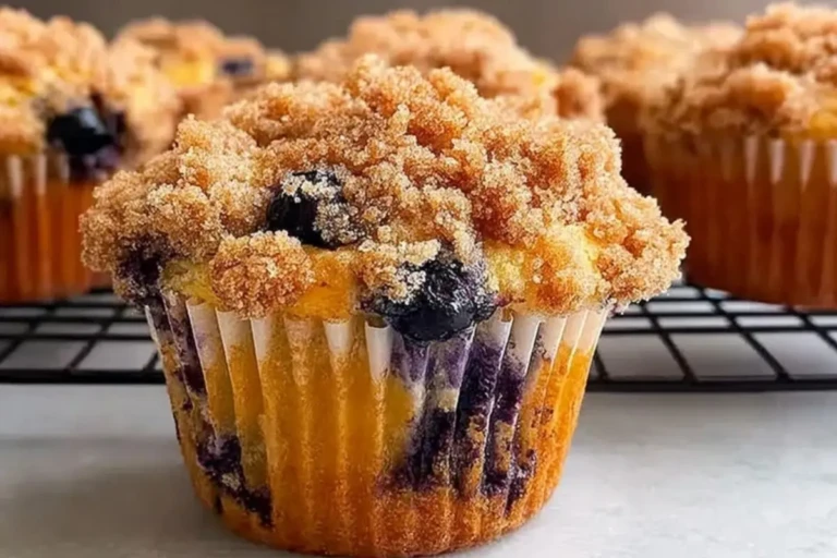 Perfect Blueberry Streusel Muffins