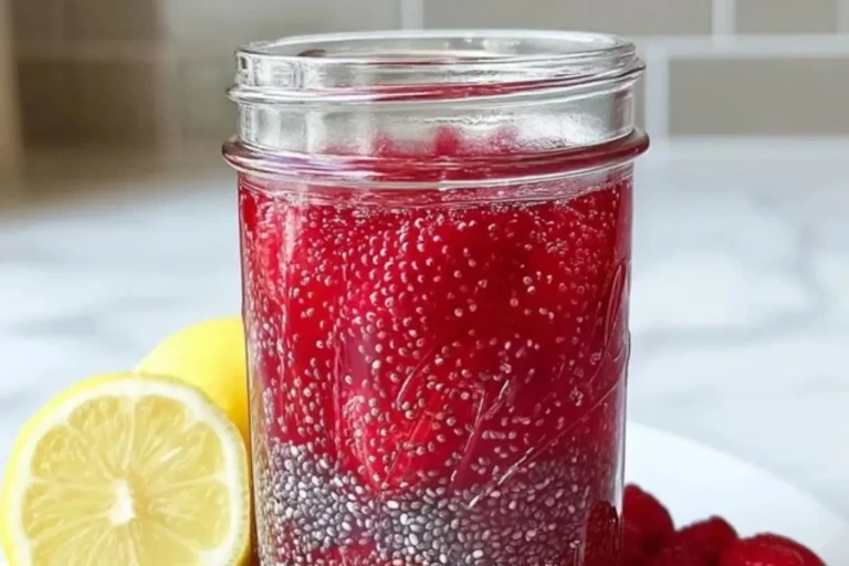 Raspberry Lemon Chia Seed Water 1
