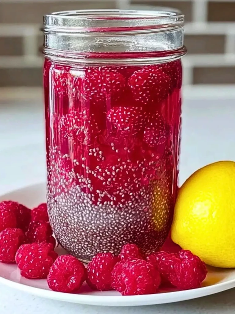 Raspberry Lemon Chia Seed Water 2