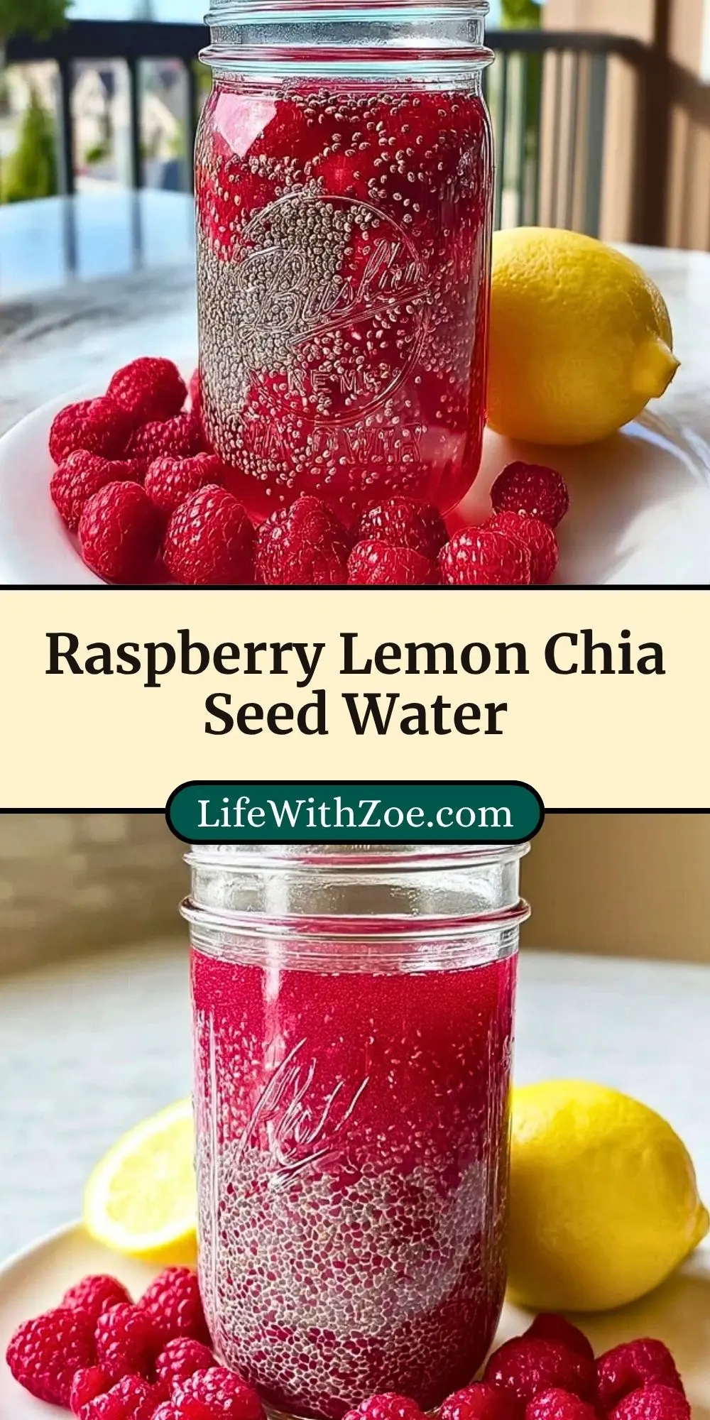 Raspberry Lemon Chia Seed Water Pin 2