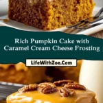 Rich Pumpkin Cake with Caramel Cream Cheese Frosting (2)