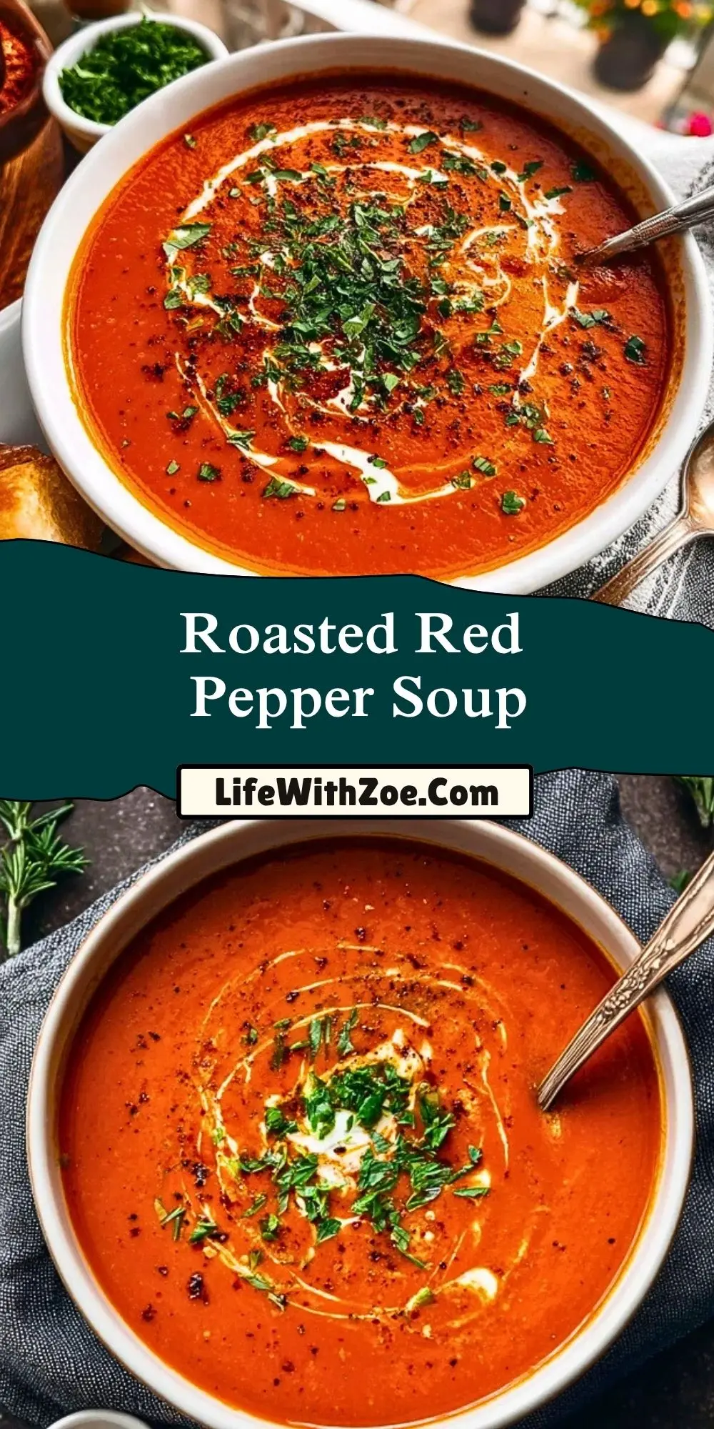 Roasted Red Pepper Soup Pin 1