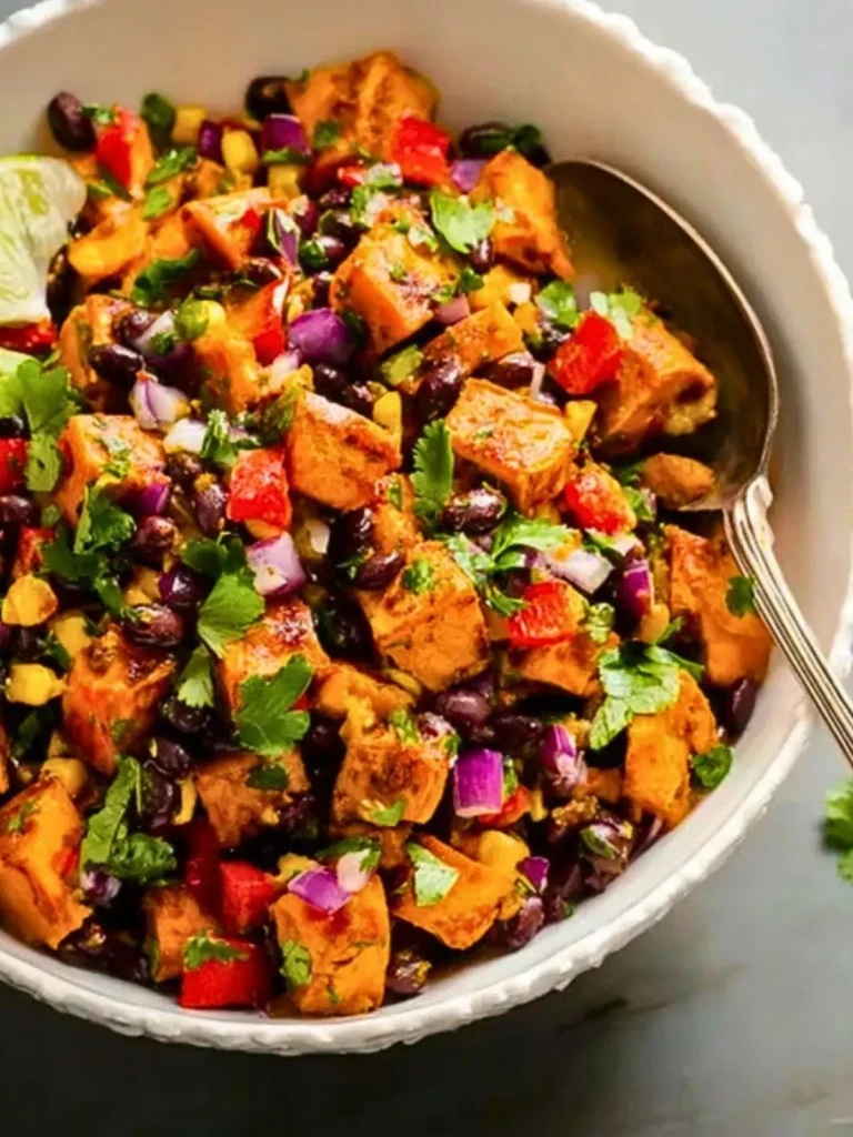 Roasted Sweet Potato Black Bean Salad 2