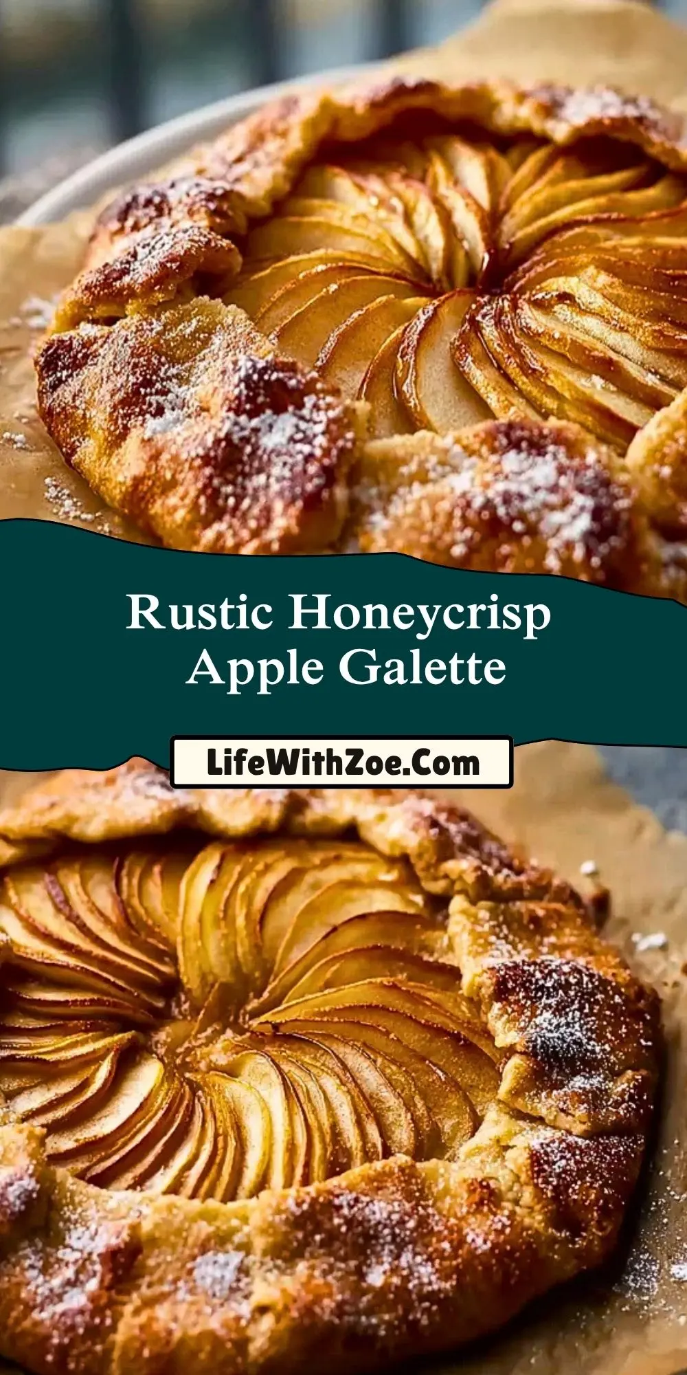 Rustic Honeycrisp Apple Galette Pin 1