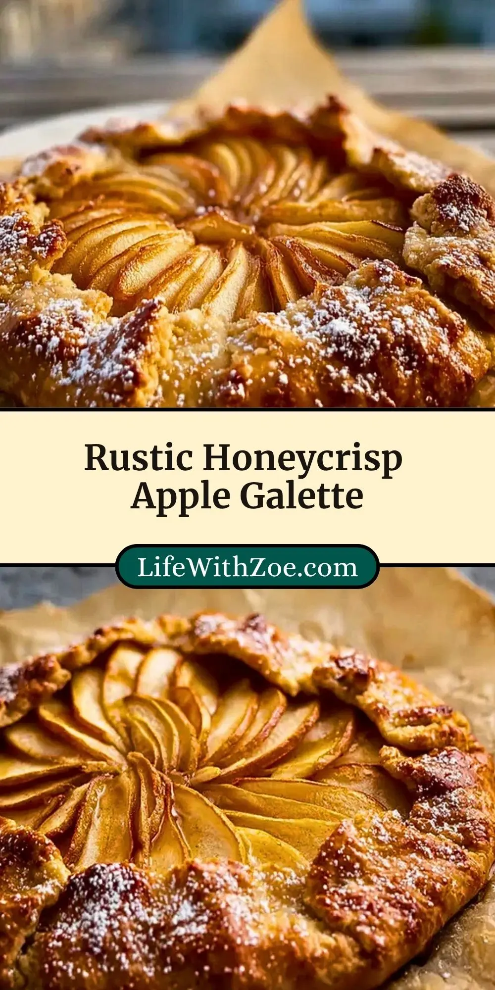Rustic Honeycrisp Apple Galette Pin 2
