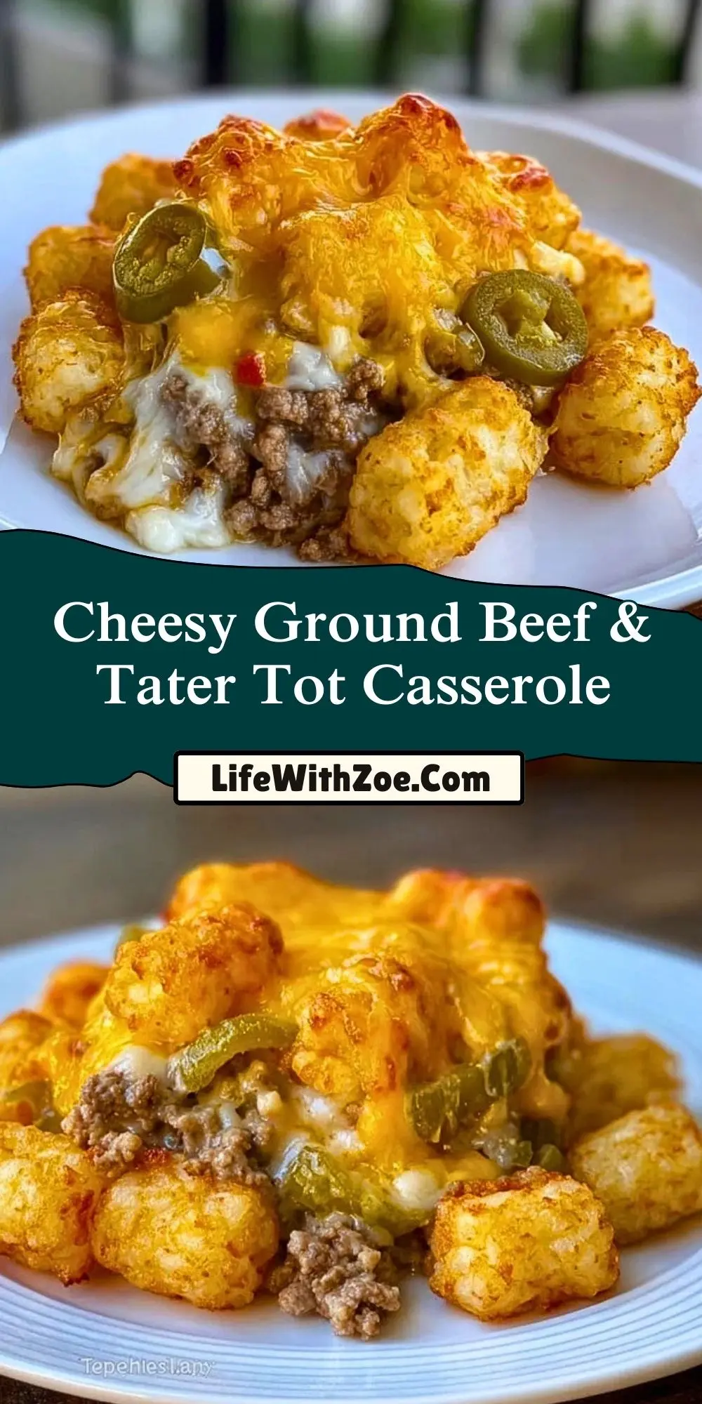 Cheesy Ground Beef & Tater Tot Casserole (2)