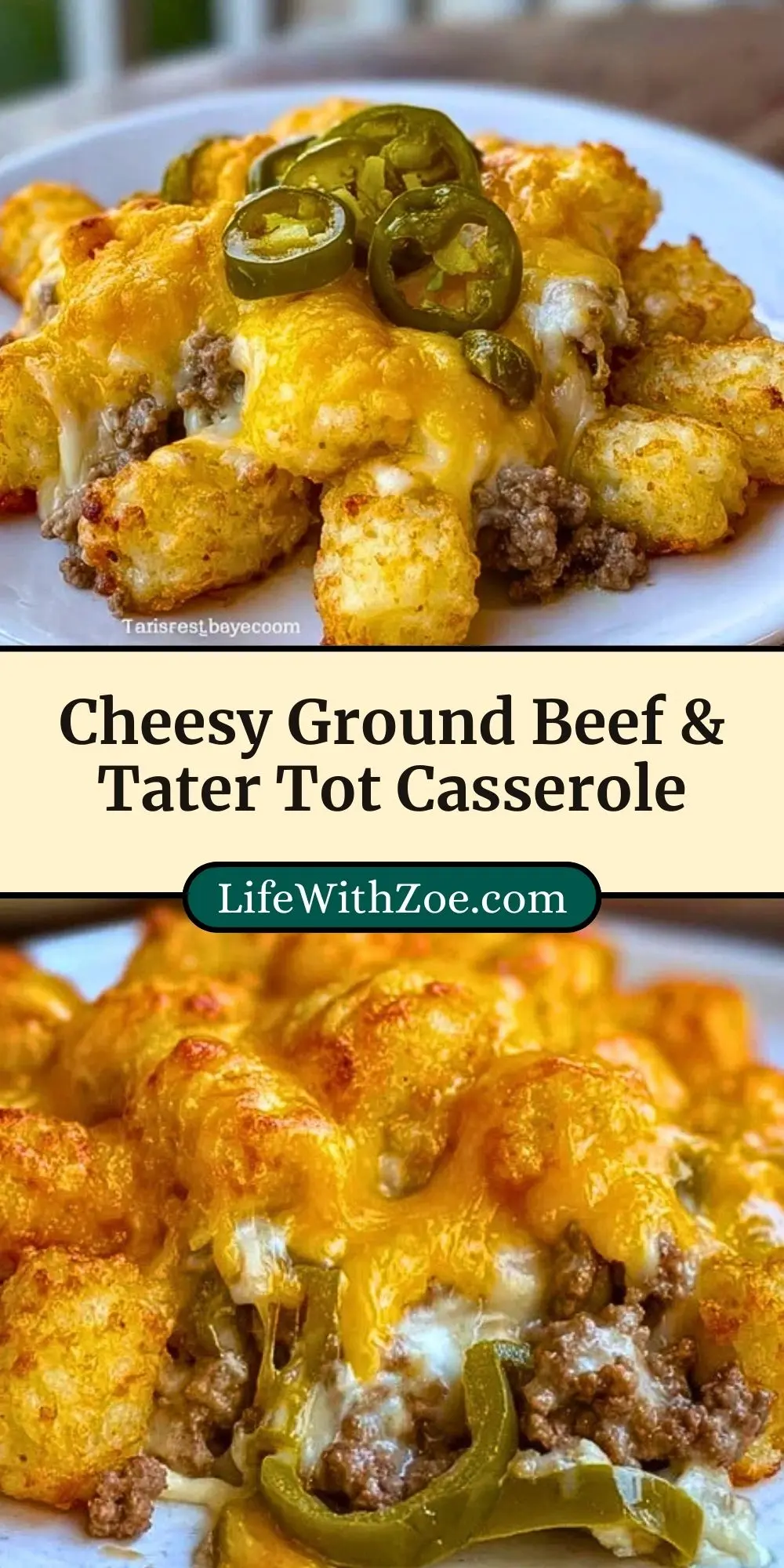 Cheesy Ground Beef & Tater Tot Casserole (3)