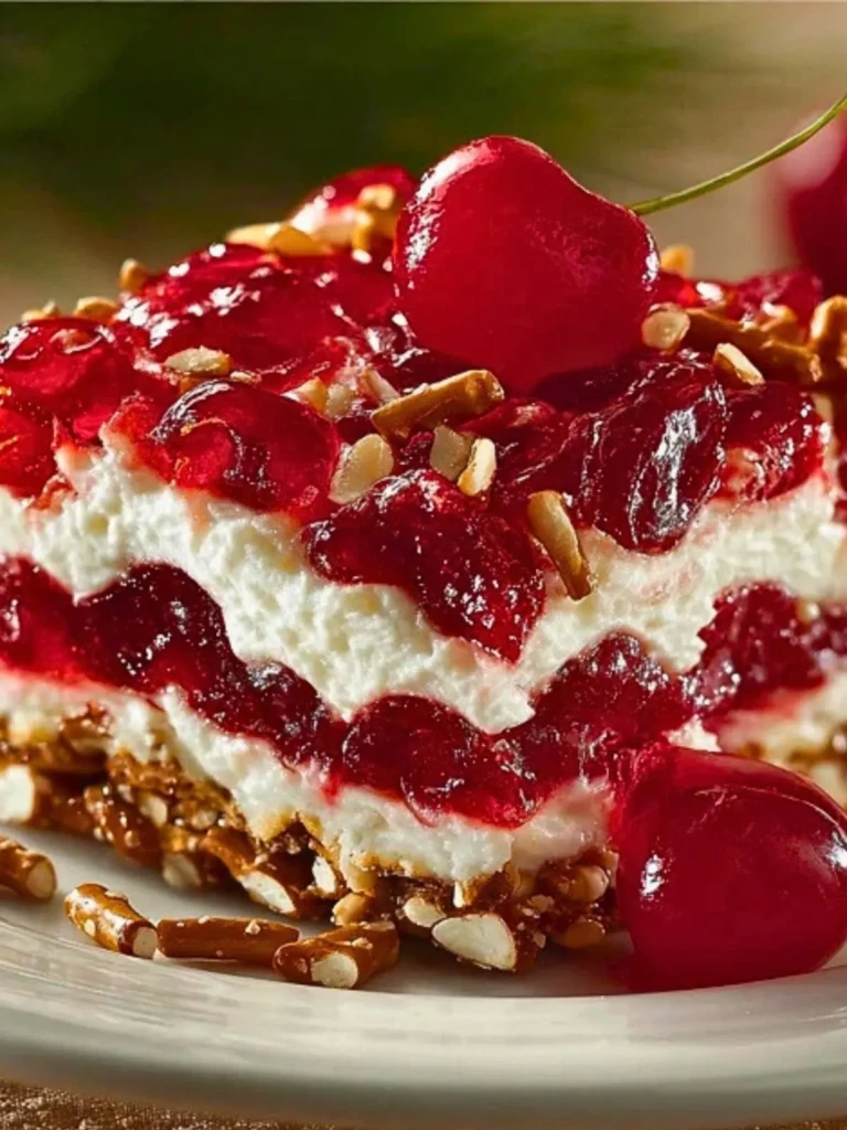 Cherry Pretzel Squares (1)