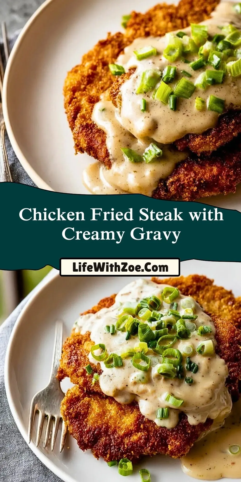 Chicken Fried Steak with Creamy Gravy (2)