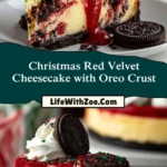 Christmas Red Velvet Cheesecake with Oreo Crust (2)