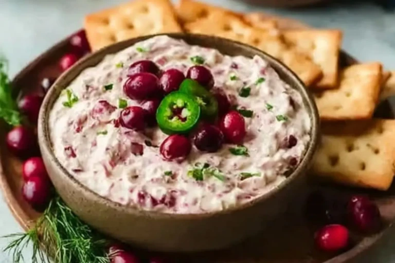 Cranberry Jalapeño Cream Cheese Dip
