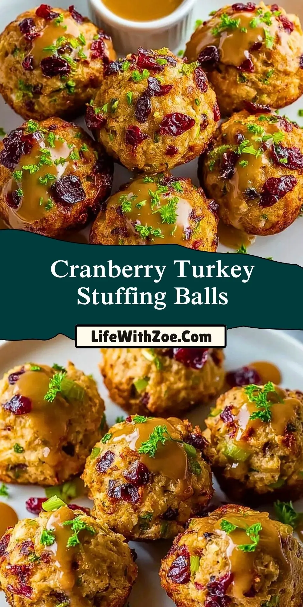 Cranberry Turkey Stuffing Balls (2)