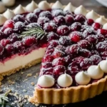Cranberry White Chocolate Tart