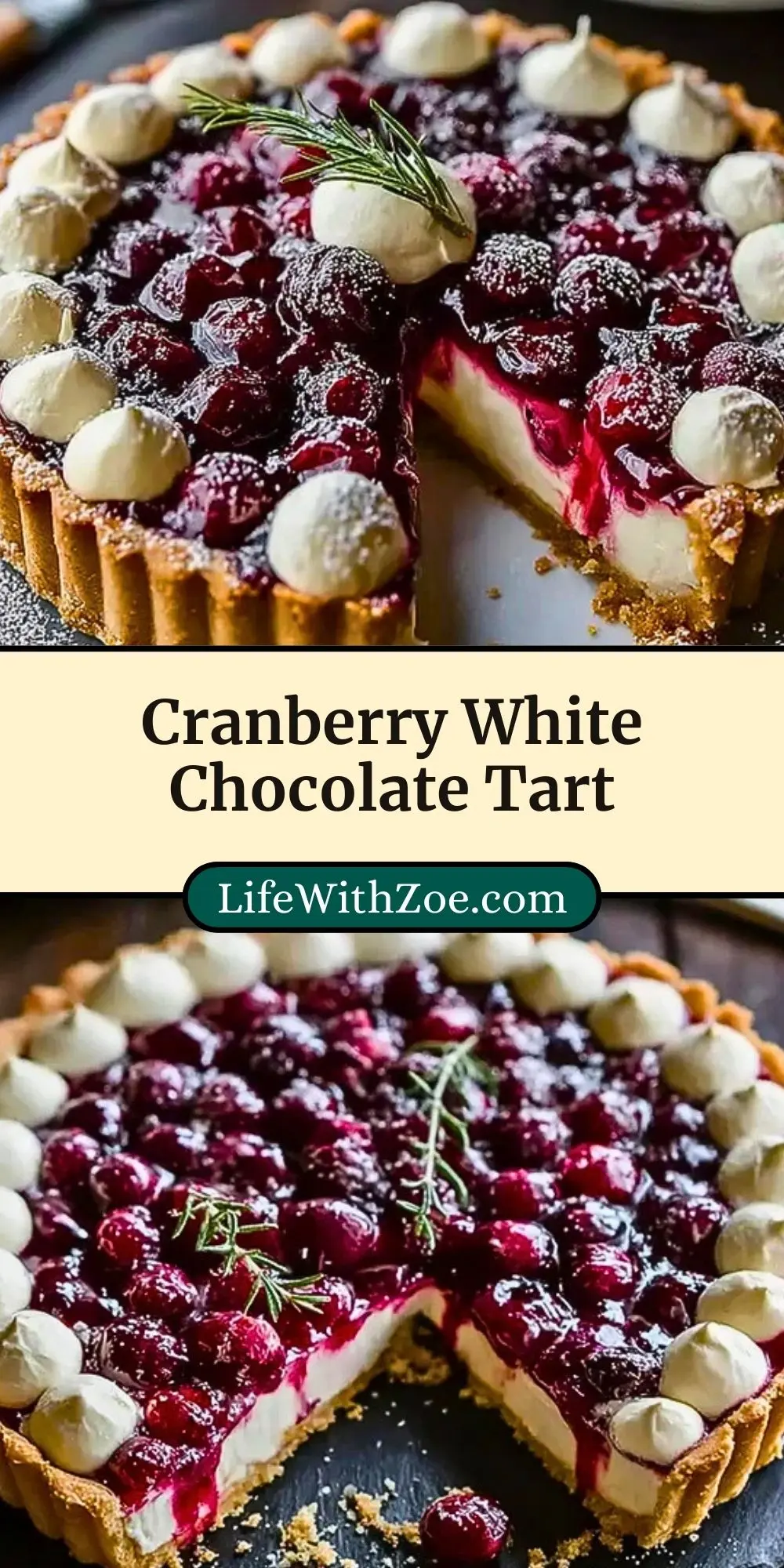 Cranberry White Chocolate Tart (3)
