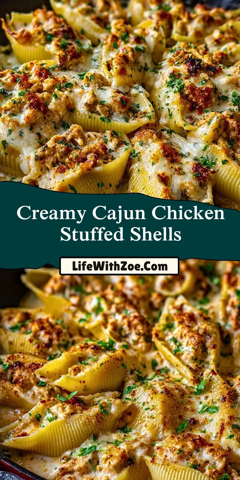 Creamy Cajun Chicken Stuffed Shells (2)