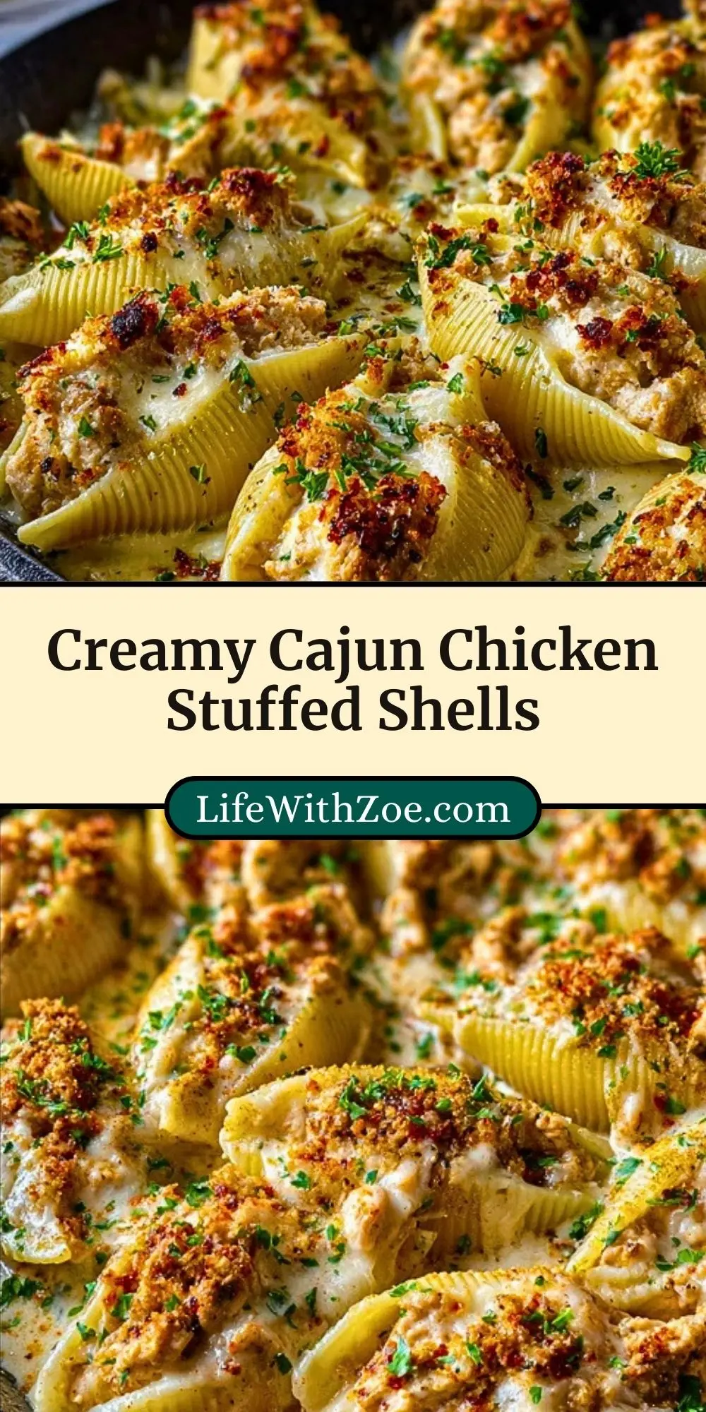 Creamy Cajun Chicken Stuffed Shells (3)