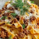 Creamy Calabrian Chili Pappardelle with Sausage & Fennel