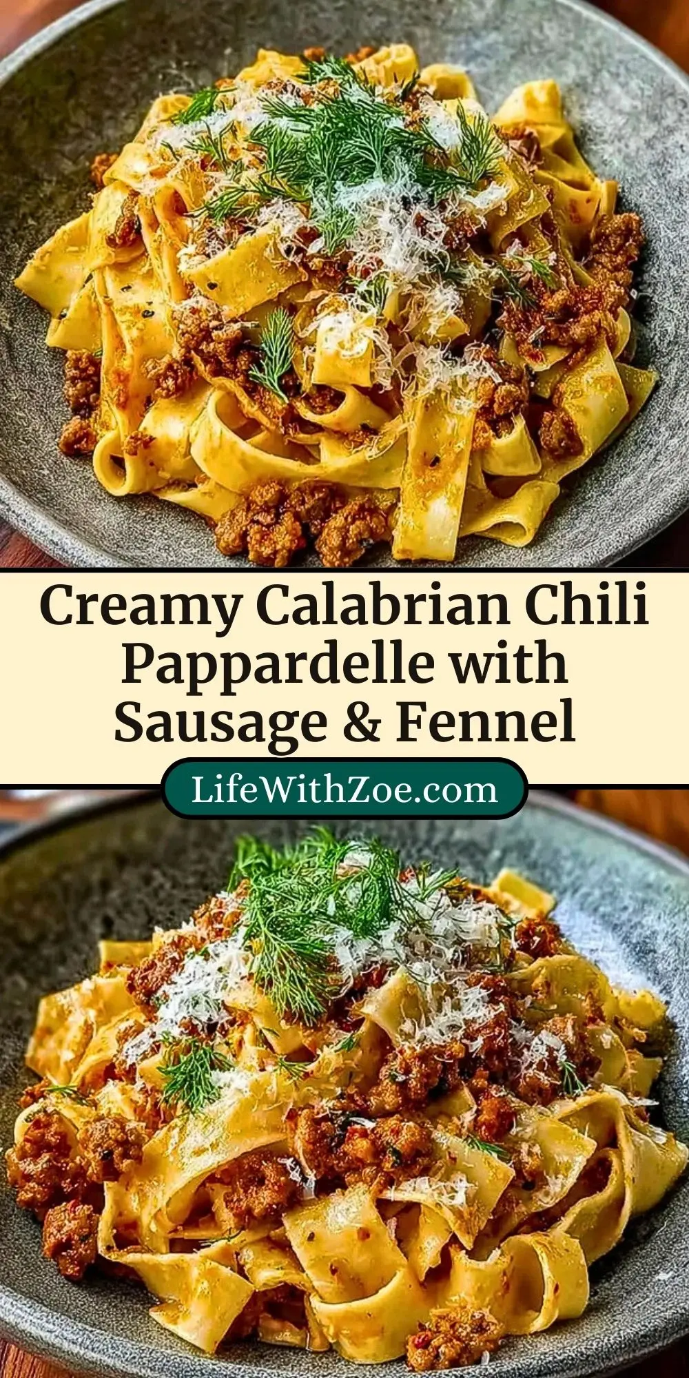 Creamy Calabrian Chili Pappardelle with Sausage & Fennel (3)