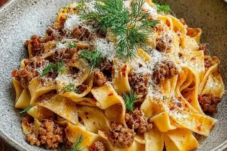 Creamy Calabrian Chili Pappardelle with Sausage & Fennel