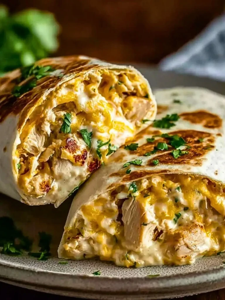 Creamy Chicken Cheese Wraps (1)