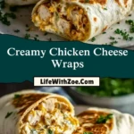 Creamy Chicken Cheese Wraps (2)