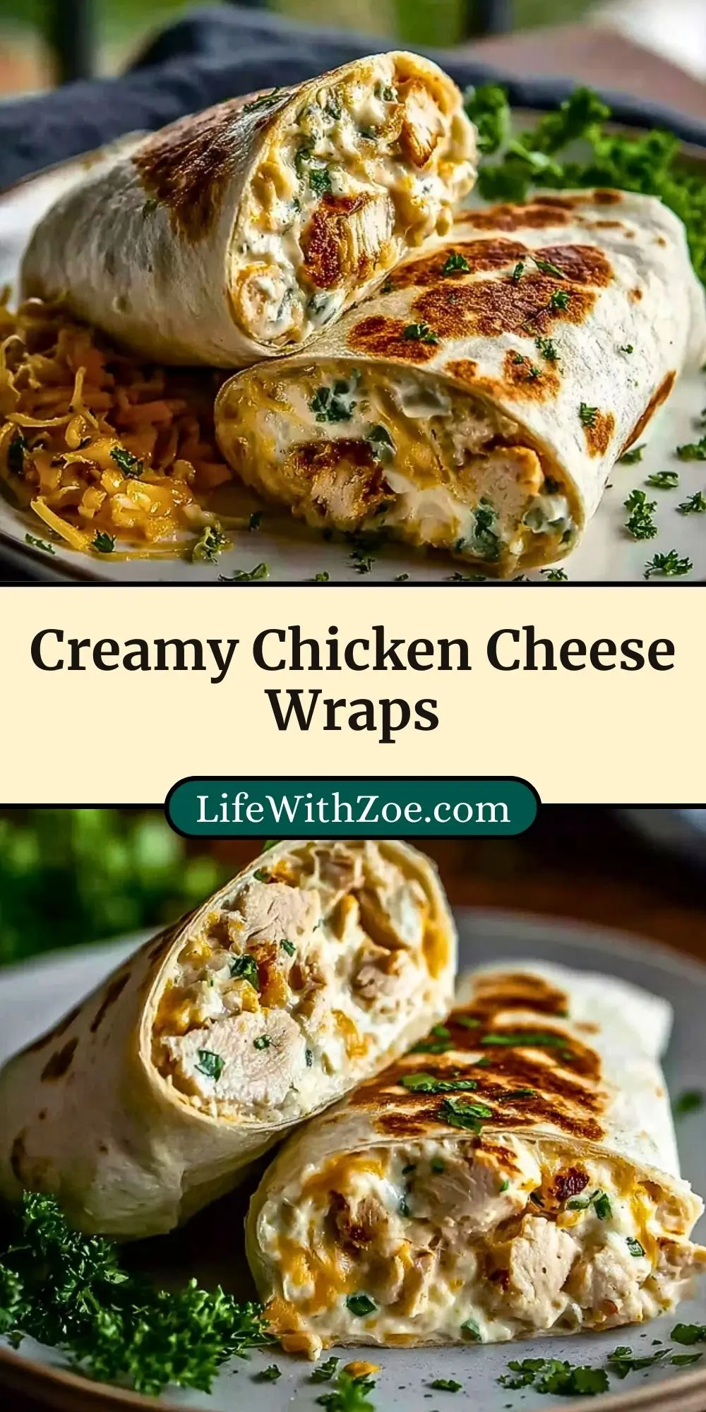 Creamy Chicken Cheese Wraps (3)