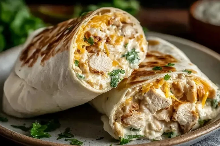 Creamy Chicken Cheese Wraps