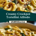 Creamy Crockpot Tortellini Alfredo (2)
