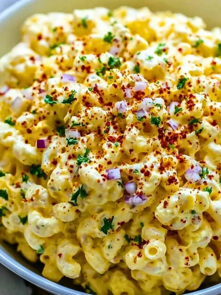 Creamy Deviled Egg Macaroni Salad (1)