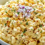 Creamy Deviled Egg Macaroni Salad