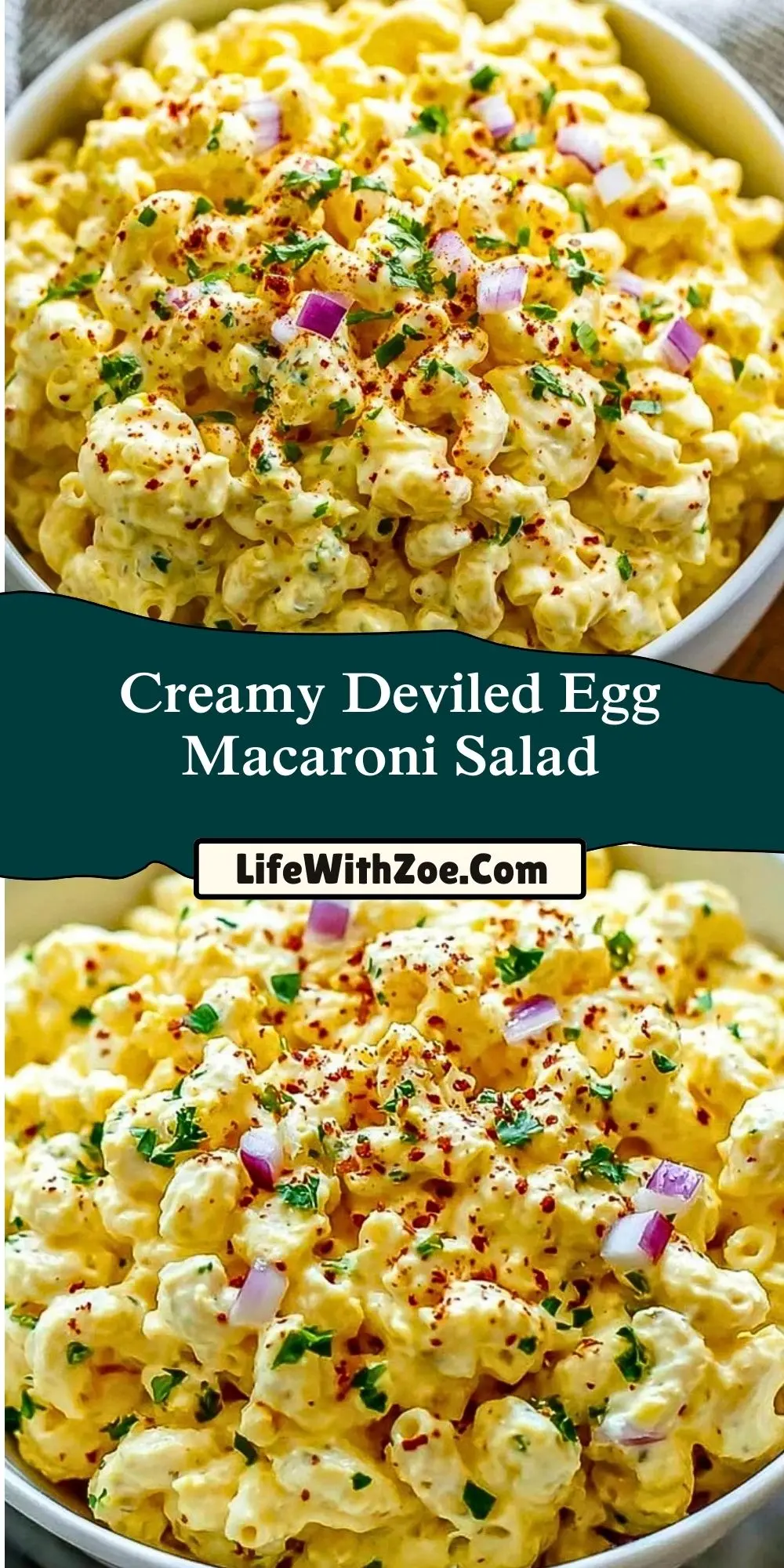 Creamy Deviled Egg Macaroni Salad (2)