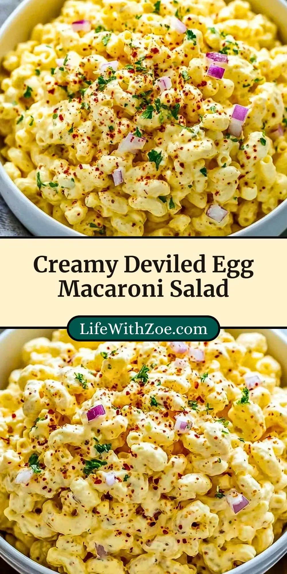 Creamy Deviled Egg Macaroni Salad (3)