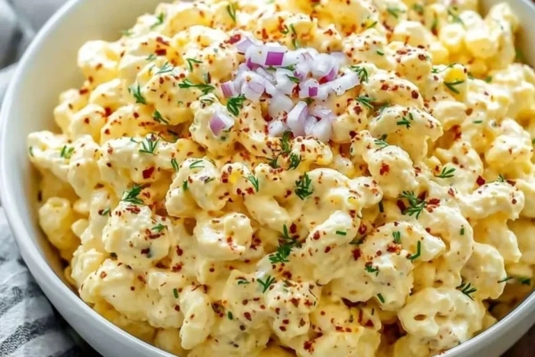 Creamy Deviled Egg Macaroni Salad