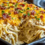 Creamy Southern Spaghetti Bake