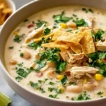 Creamy White Chicken Enchilada Soup
