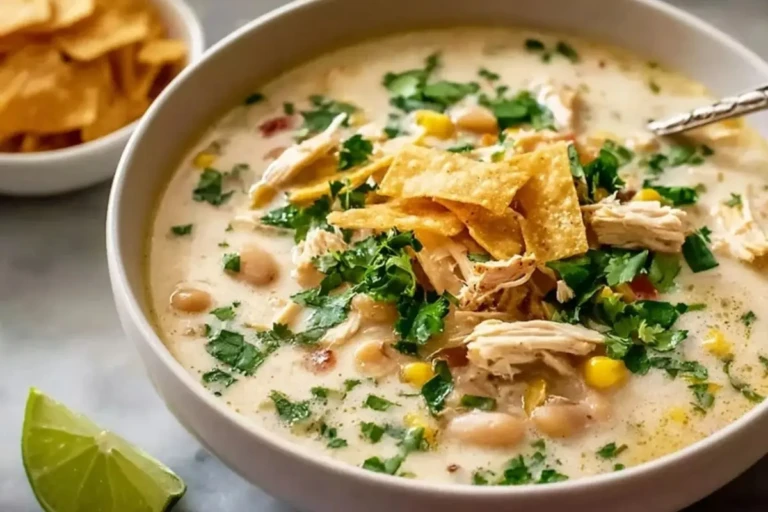 Creamy White Chicken Enchilada Soup