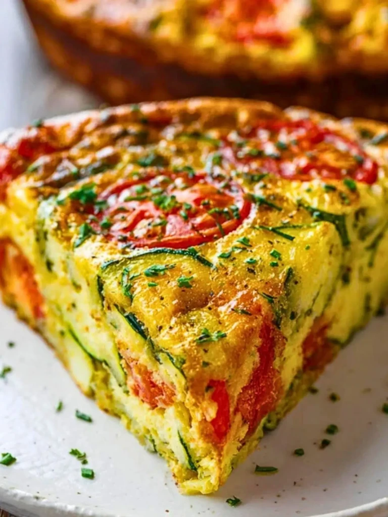 Crustless Zucchini Tomato Quiche (1)