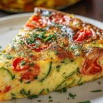 Crustless Zucchini Tomato Quiche