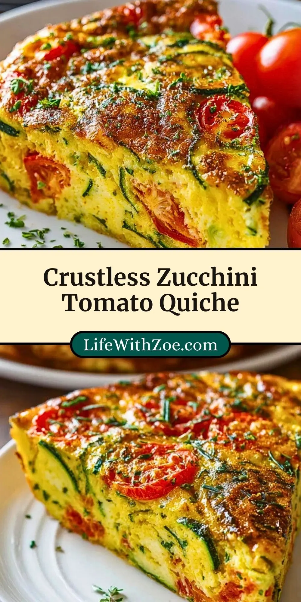 Crustless Zucchini Tomato Quiche (3)