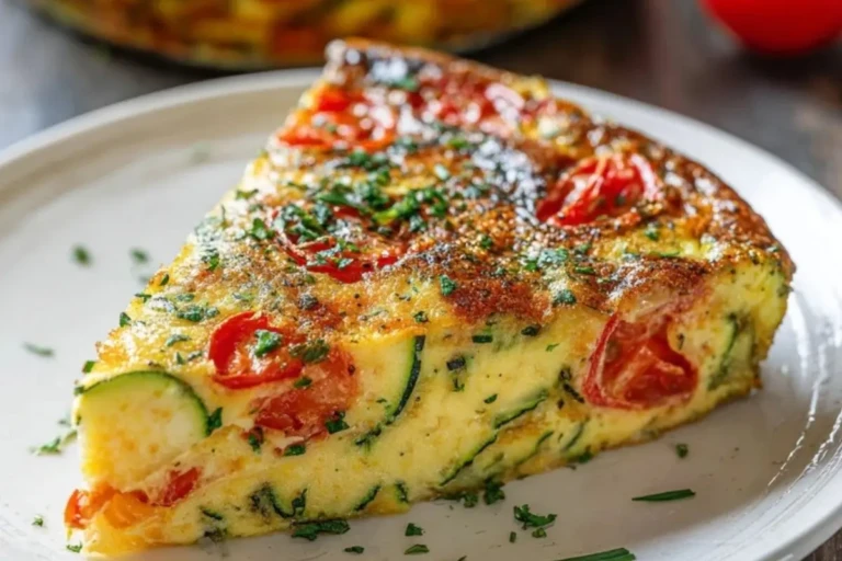 Crustless Zucchini Tomato Quiche
