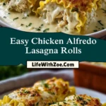 Easy Chicken Alfredo Lasagna Rolls (2)