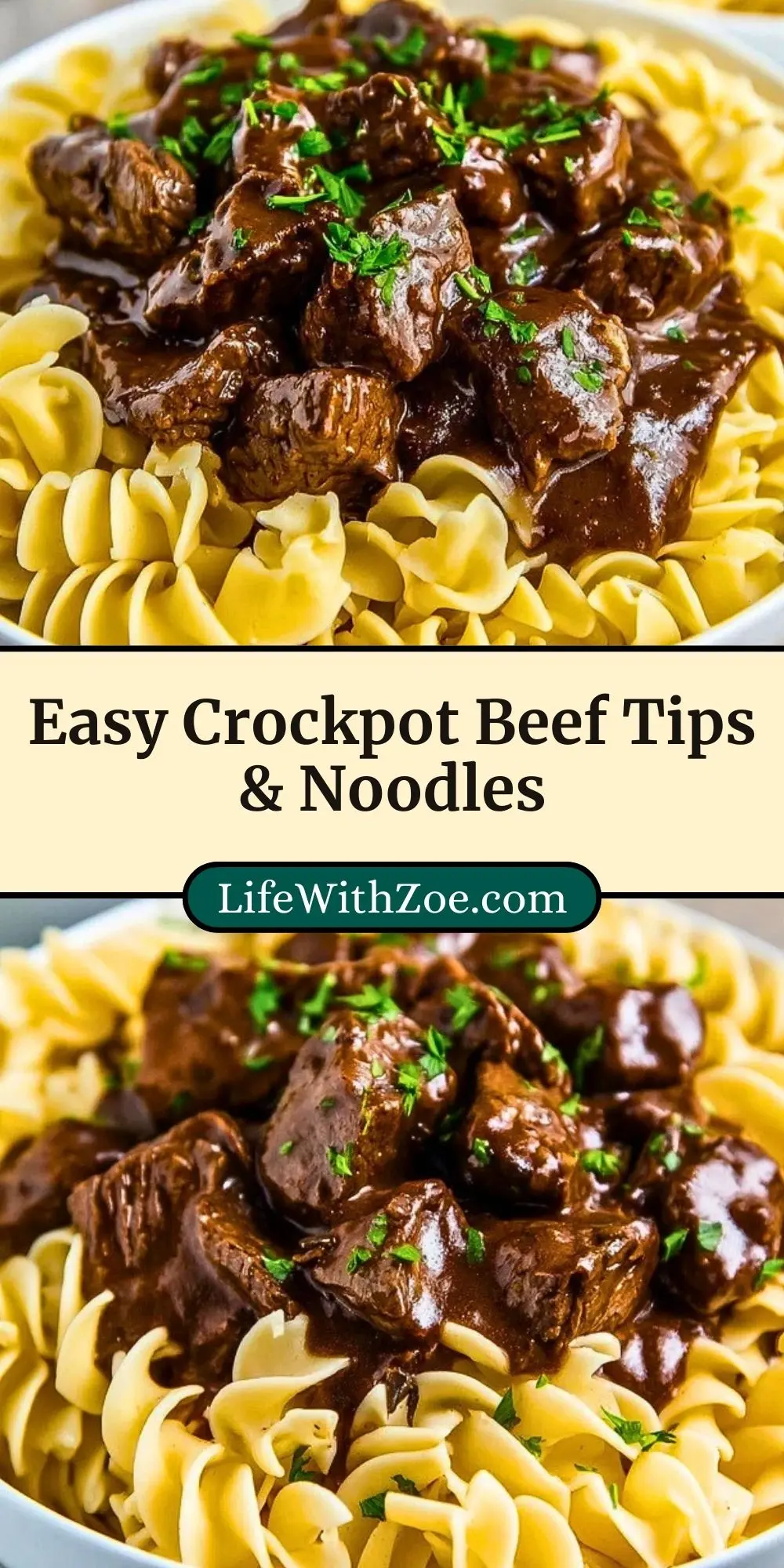 Easy Crockpot Beef Tips & Noodles (3)