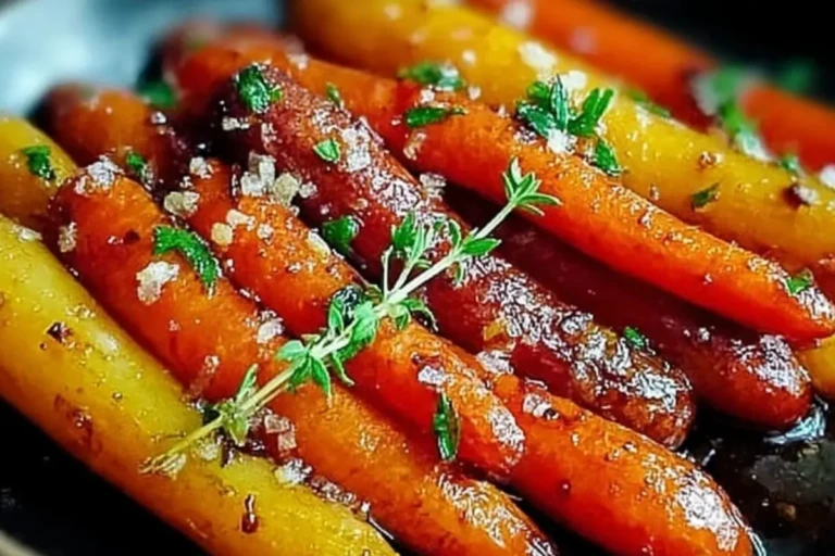 Honey Garlic Butter Roasted Carrots