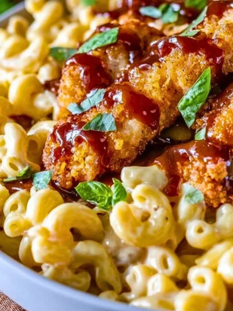 Honey Pepper Chicken Mac Cheese (1)
