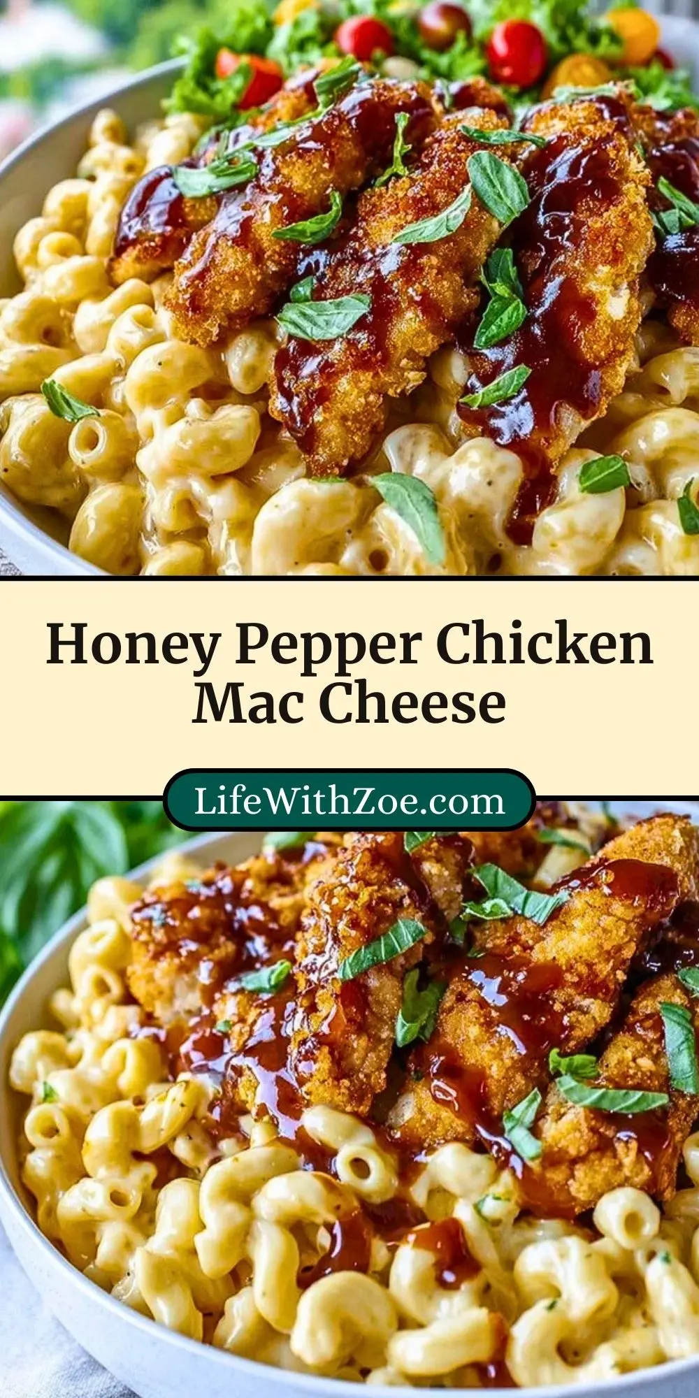 Honey Pepper Chicken Mac Cheese (3)
