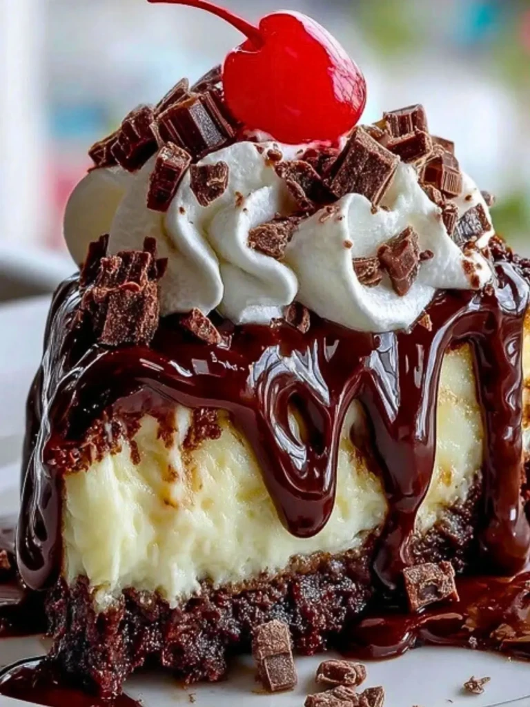 Hot Fudge Sundae Brownie Cheesecake (1)