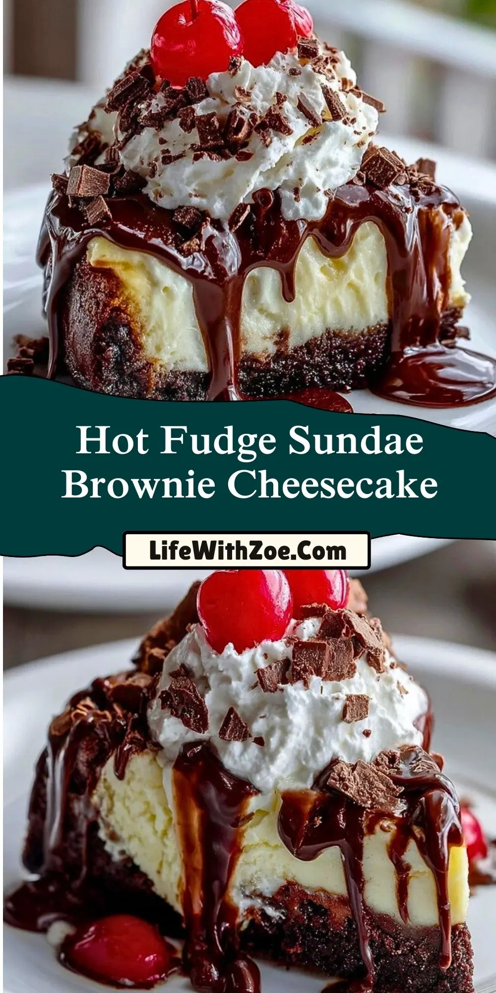 Hot Fudge Sundae Brownie Cheesecake (2)