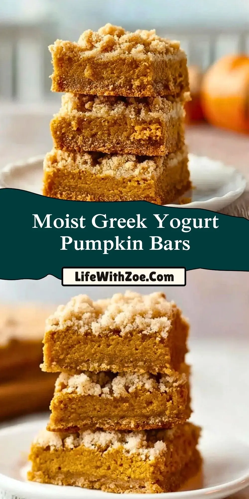 Moist Greek Yogurt Pumpkin Bars (2)