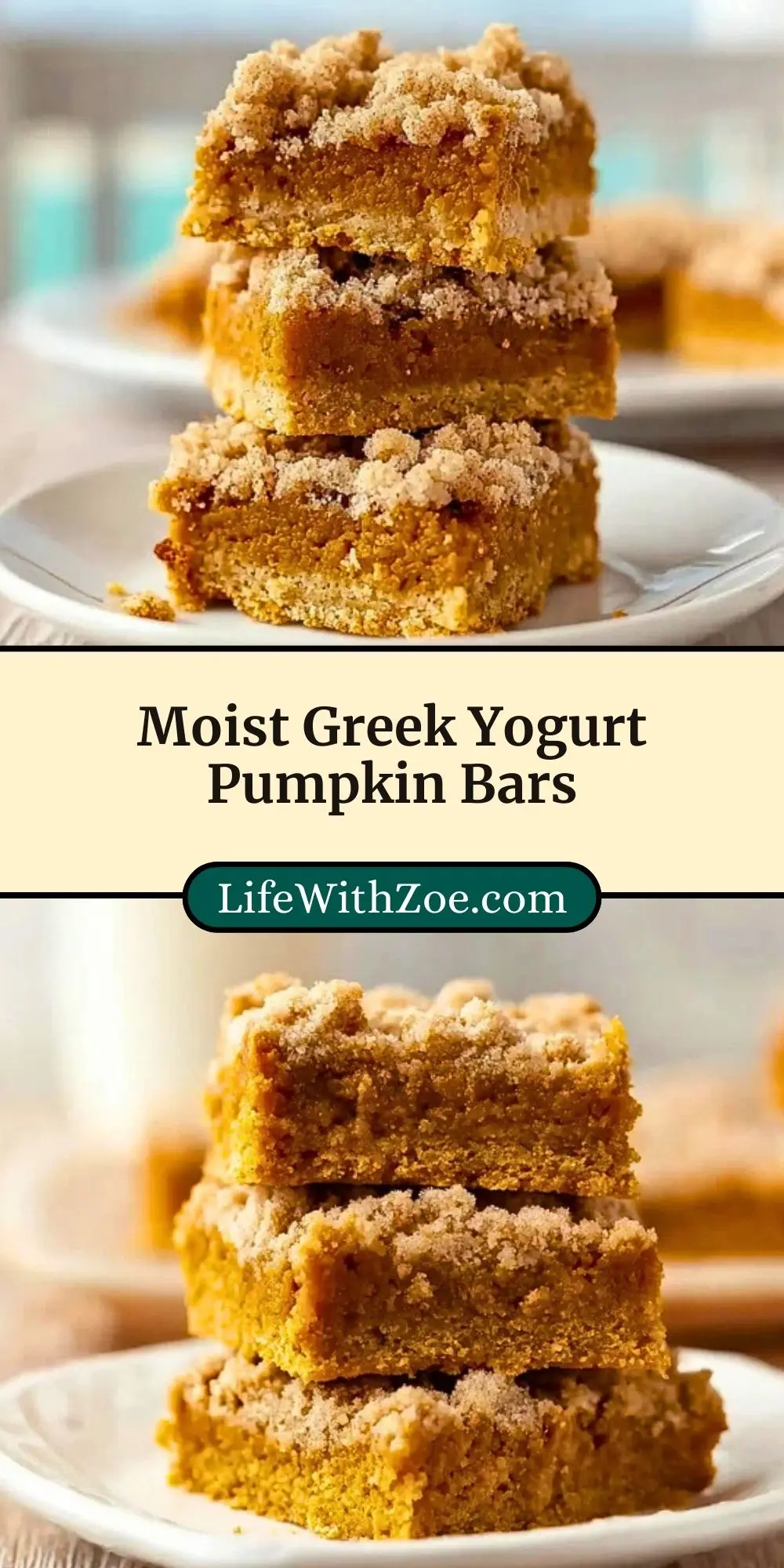 Moist Greek Yogurt Pumpkin Bars (3)